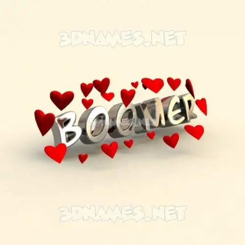boomer in In Love style - 3D name wallpaper boomer in In Love style - 3D name wallpaper