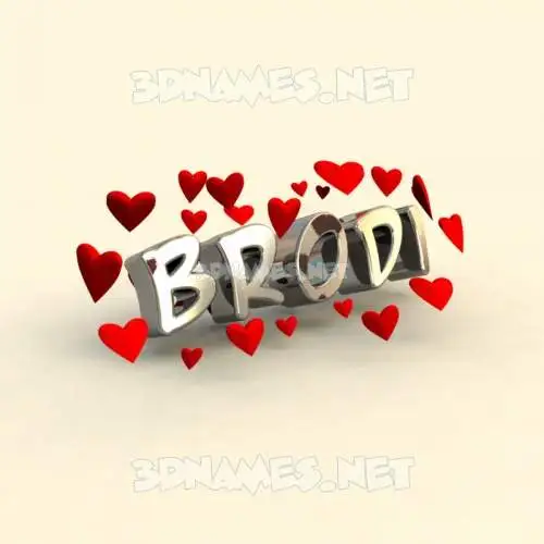 brodi in In Love style - 3D name wallpaper brodi in In Love style - 3D name wallpaper
