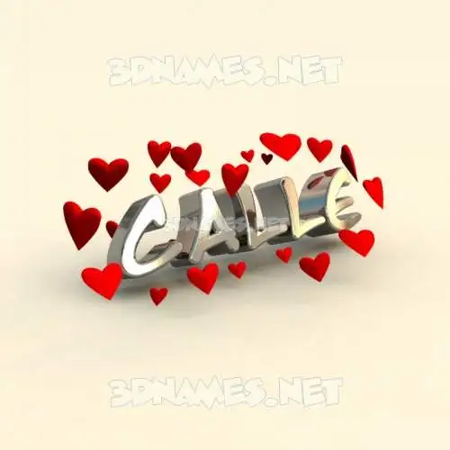 calle in In Love style - 3D name wallpaper calle in In Love style - 3D name wallpaper