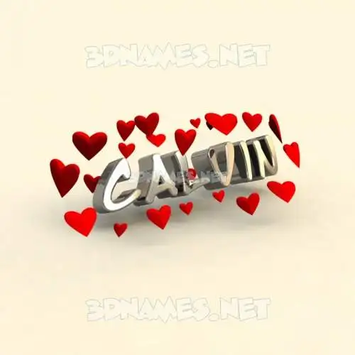 calvin in In Love style - 3D name wallpaper calvin in In Love style - 3D name wallpaper