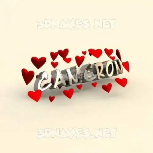 cameron in In Love style - 3D name wallpaper cameron in In Love style - 3D name wallpaper