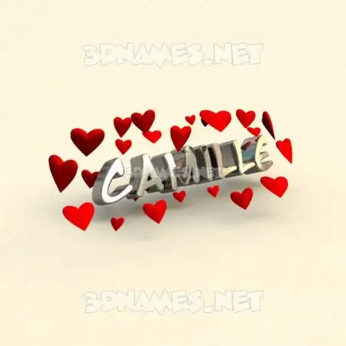 camille in In Love style - 3D name wallpaper camille in In Love style - 3D name wallpaper