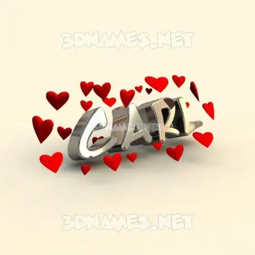 carl in In Love style - 3D name wallpaper carl in In Love style - 3D name wallpaper