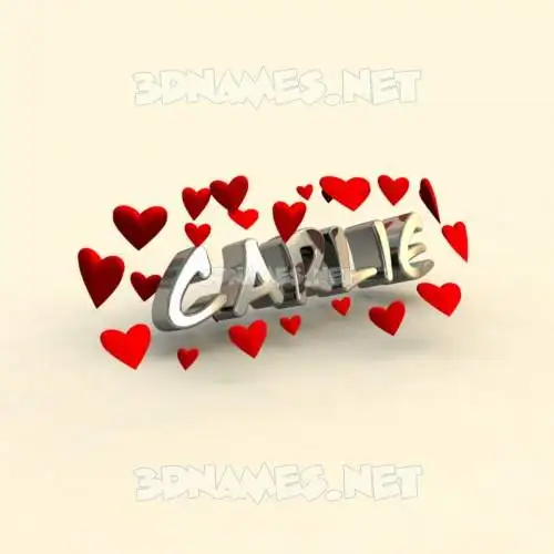 carlie in In Love style - 3D name wallpaper carlie in In Love style - 3D name wallpaper