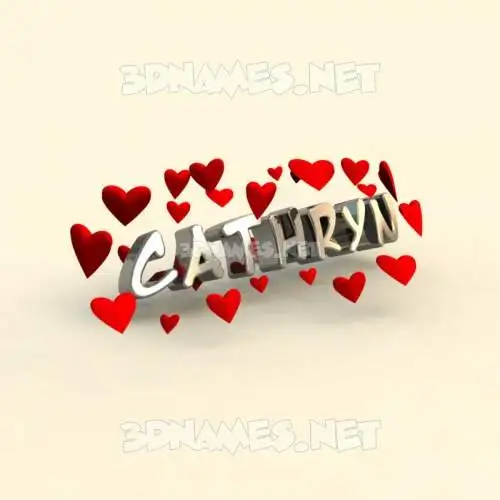 cathryn in In Love style - 3D name wallpaper cathryn in In Love style - 3D name wallpaper