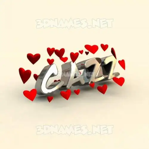 cazz in In Love style - 3D name wallpaper cazz in In Love style - 3D name wallpaper