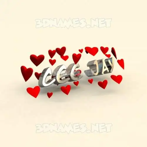 cee jay in In Love style - 3D name wallpaper cee jay in In Love style - 3D name wallpaper