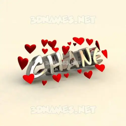 chane in In Love style - 3D name wallpaper chane in In Love style - 3D name wallpaper