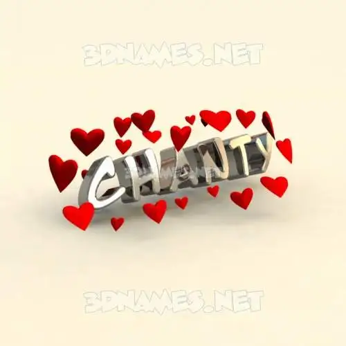 chanty in In Love style - 3D name wallpaper chanty in In Love style - 3D name wallpaper