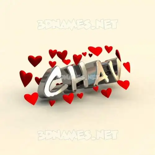 chav in In Love style - 3D name wallpaper chav in In Love style - 3D name wallpaper