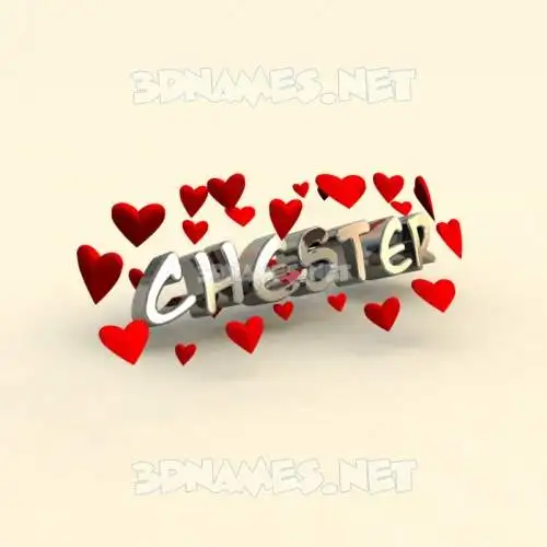 chester in In Love style - 3D name wallpaper chester in In Love style - 3D name wallpaper