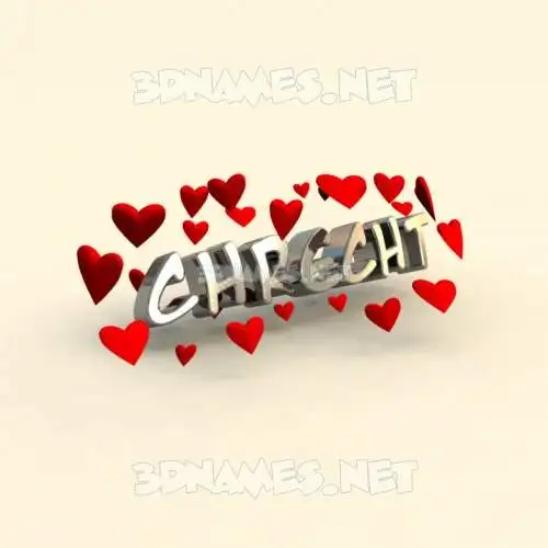 chrecht in In Love style - 3D name wallpaper chrecht in In Love style - 3D name wallpaper