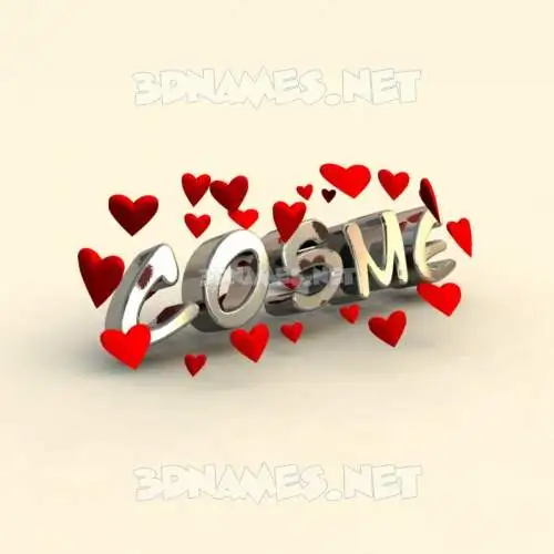 cosme in In Love style - 3D name wallpaper cosme in In Love style - 3D name wallpaper