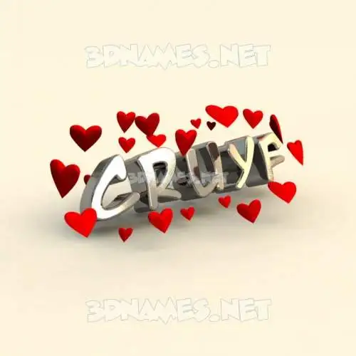 cruyf in In Love style - 3D name wallpaper cruyf in In Love style - 3D name wallpaper