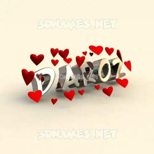 daroz in In Love style - 3D name wallpaper daroz in In Love style - 3D name wallpaper