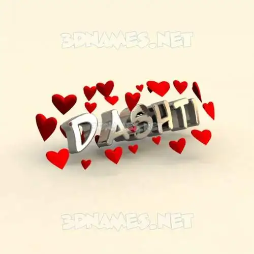 dashti in In Love style - 3D name wallpaper dashti in In Love style - 3D name wallpaper