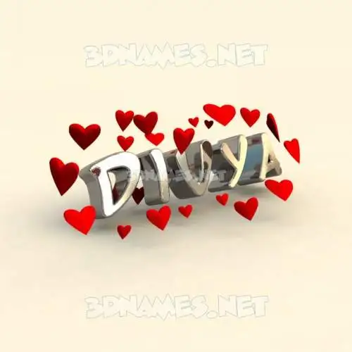 divya in In Love style - 3D name wallpaper divya in In Love style - 3D name wallpaper