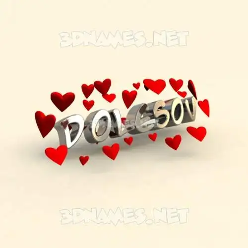 dolesov in In Love style - 3D name wallpaper dolesov in In Love style - 3D name wallpaper