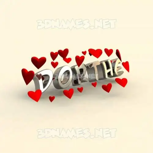 dorthe in In Love style - 3D name wallpaper dorthe in In Love style - 3D name wallpaper