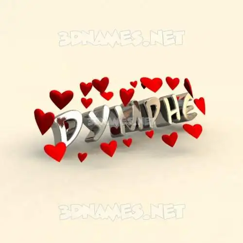dymphe in In Love style - 3D name wallpaper dymphe in In Love style - 3D name wallpaper