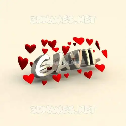eavil in In Love style - 3D name wallpaper eavil in In Love style - 3D name wallpaper