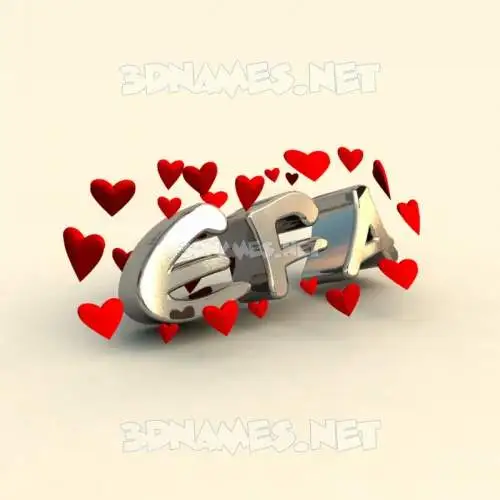 efa in In Love style - 3D name wallpaper efa in In Love style - 3D name wallpaper