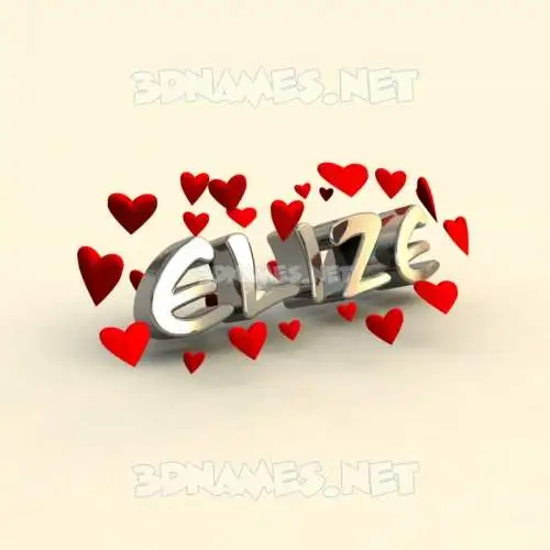 elize in In Love style - 3D name wallpaper elize in In Love style - 3D name wallpaper