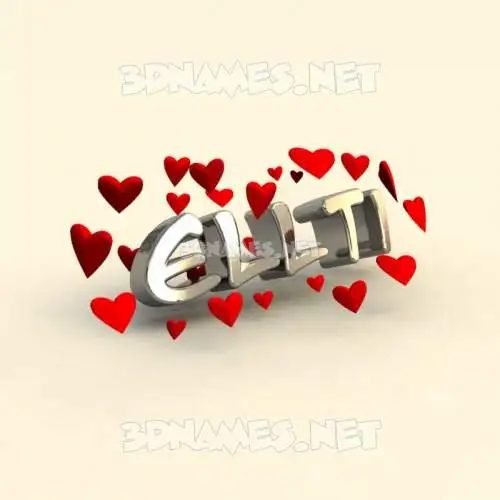 ellti in In Love style - 3D name wallpaper ellti in In Love style - 3D name wallpaper