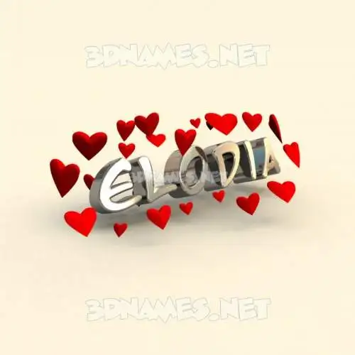 elodia in In Love style - 3D name wallpaper elodia in In Love style - 3D name wallpaper