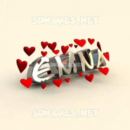 emna in In Love style - 3D name wallpaper emna in In Love style - 3D name wallpaper