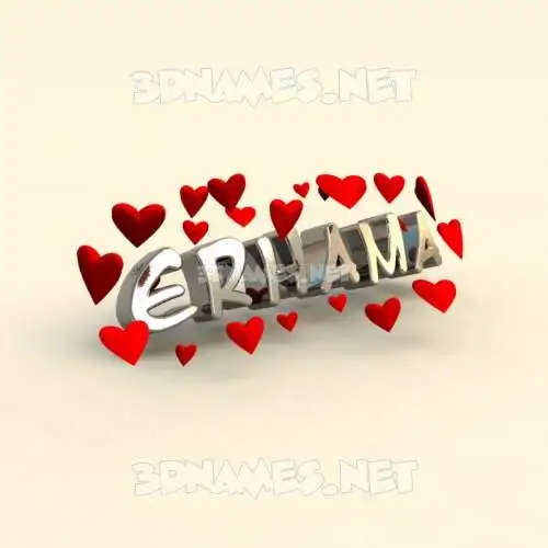erhama in In Love style - 3D name wallpaper erhama in In Love style - 3D name wallpaper