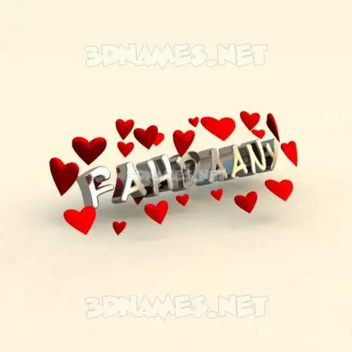 fahdaany in In Love style - 3D name wallpaper fahdaany in In Love style - 3D name wallpaper