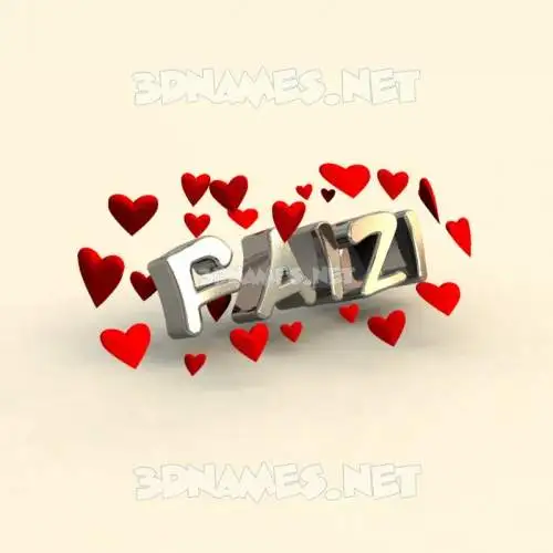 faizi in In Love style - 3D name wallpaper faizi in In Love style - 3D name wallpaper