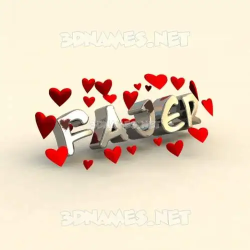 fajer in In Love style - 3D name wallpaper fajer in In Love style - 3D name wallpaper