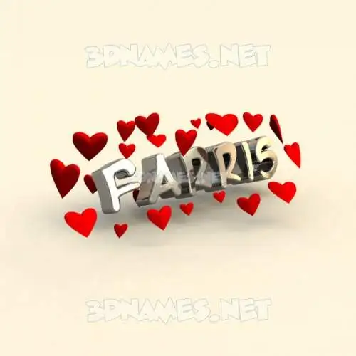 farris in In Love style - 3D name wallpaper farris in In Love style - 3D name wallpaper