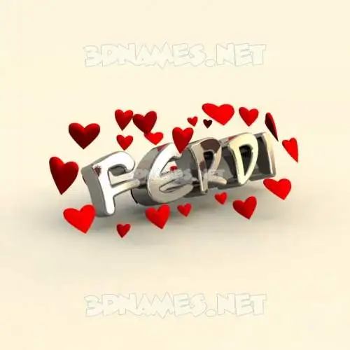 ferdi in In Love style - 3D name wallpaper ferdi in In Love style - 3D name wallpaper