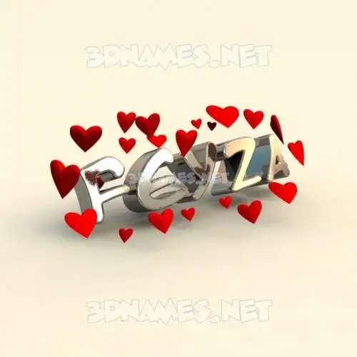 feyza in In Love style - 3D name wallpaper feyza in In Love style - 3D name wallpaper