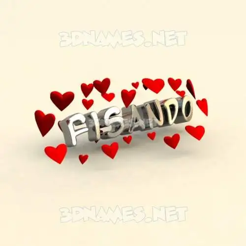 fisando in In Love style - 3D name wallpaper fisando in In Love style - 3D name wallpaper
