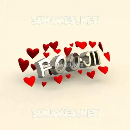 foojii in In Love style - 3D name wallpaper foojii in In Love style - 3D name wallpaper