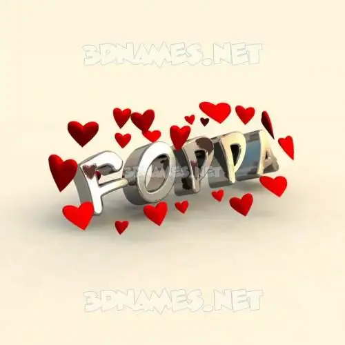 foppa in In Love style - 3D name wallpaper foppa in In Love style - 3D name wallpaper