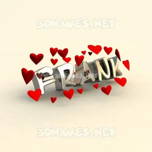 frank in In Love style - 3D name wallpaper frank in In Love style - 3D name wallpaper