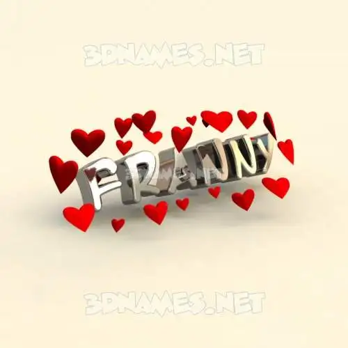 franny in In Love style - 3D name wallpaper franny in In Love style - 3D name wallpaper