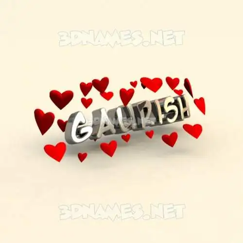 gaurish in In Love style - 3D name wallpaper gaurish in In Love style - 3D name wallpaper