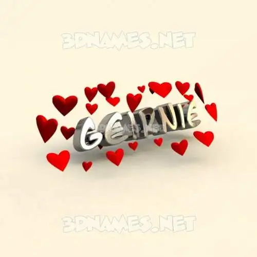 geirnie in In Love style - 3D name wallpaper