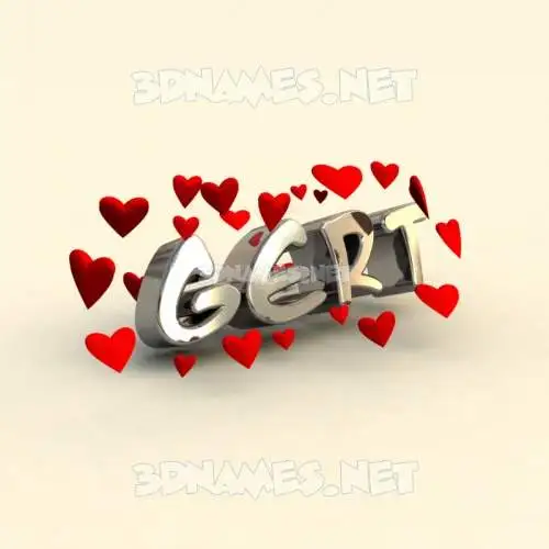 gert in In Love style - 3D name wallpaper gert in In Love style - 3D name wallpaper