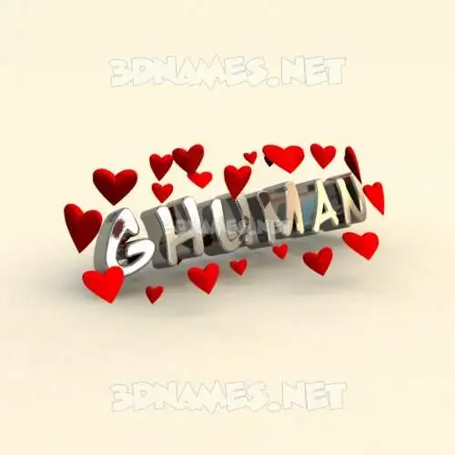ghuman in In Love style - 3D name wallpaper ghuman in In Love style - 3D name wallpaper
