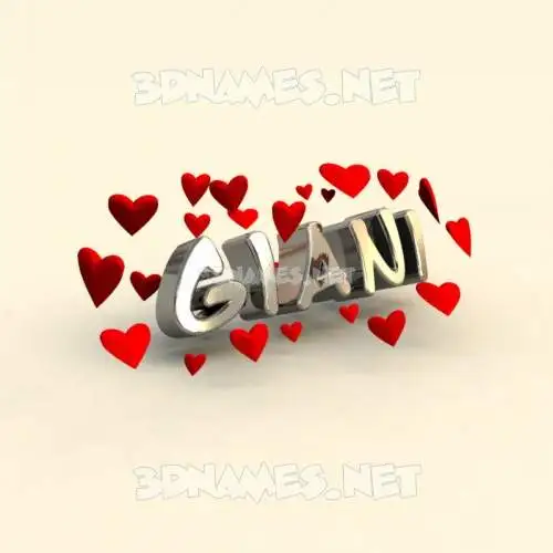 giani in In Love style - 3D name wallpaper giani in In Love style - 3D name wallpaper
