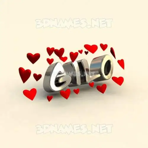 gilo in In Love style - 3D name wallpaper gilo in In Love style - 3D name wallpaper