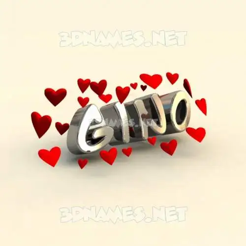 gino in In Love style - 3D name wallpaper gino in In Love style - 3D name wallpaper