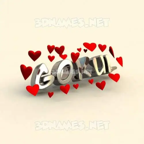 gokul in In Love style - 3D name wallpaper gokul in In Love style - 3D name wallpaper